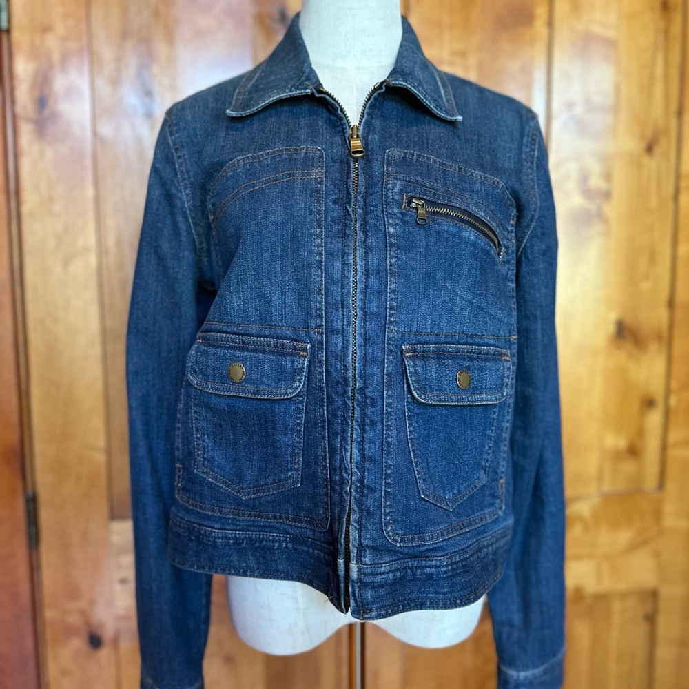 Ralph Lauren Blue Denim Jacket with Gold Logo